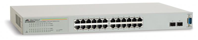 Switch cu management, Allied Telesis, 4 porturi SFP, 1 Gbit/s, 510 x 395 x 130 mm, gri/verde