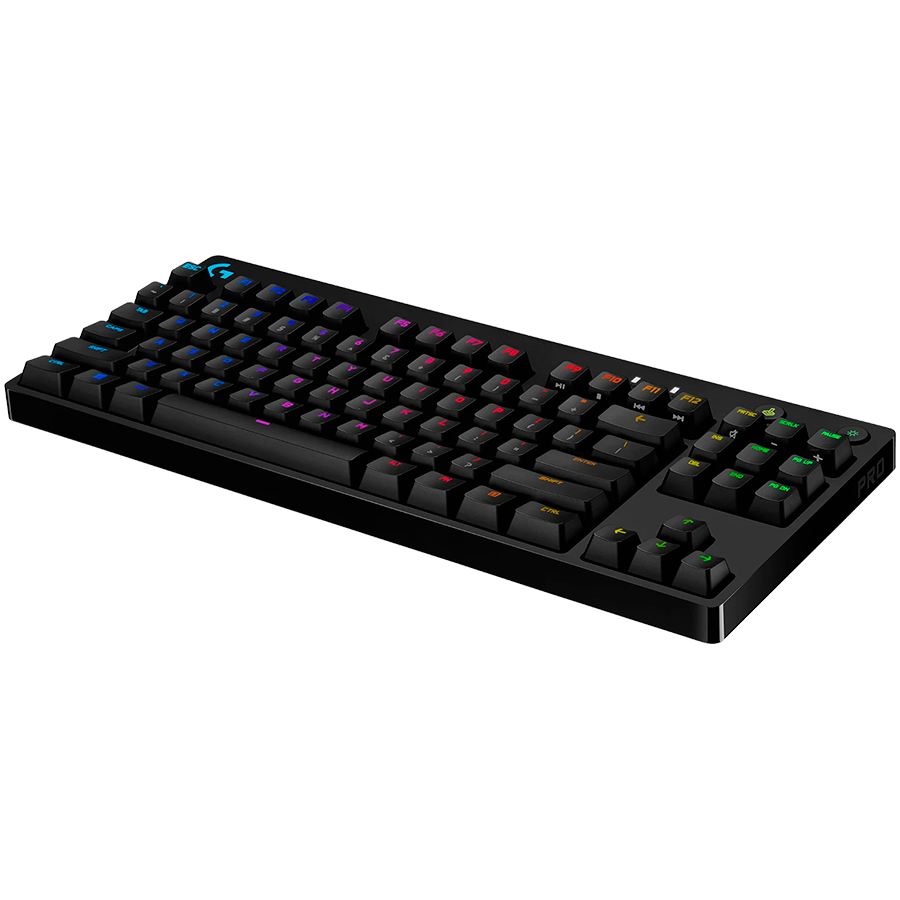 Tastatura mecanica gaming Logitech G Pro, Iluminare RGB, GX blue switch, Negru 4 Tastatura mecanica gaming Logitech G Pro, Iluminare RGB, GX blue switch, Negru - imagine 4