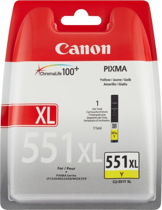 CANON CLI-551XL YELLOW INKJET CARTRIDGE