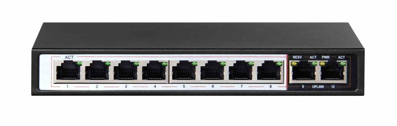 Switch fara management EXTRALINK CERES 8-port 96W PoE Switch + 1x FE Up-Link