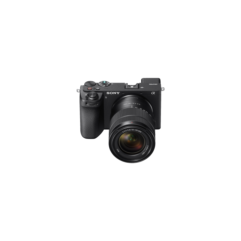 Aparat foto mirrorless Sony A6700, APS-C, 26MP, 4K, AI, Stabilizare 5 axe, Negru + Obiectiv 18-135mm