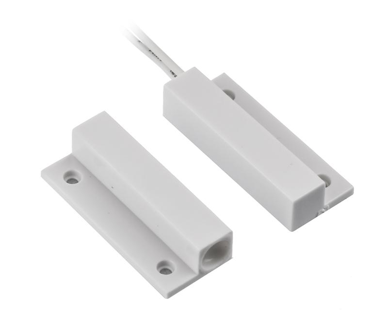 Contact magnetic ND-MC13S-W-10, culoare alba, material plastic, montare aparenta, interspatiu: