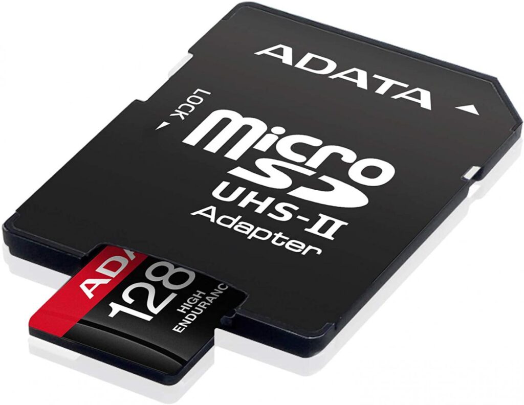 Card de memorie ADATA Endurance, MicroSDXC, 128GB, UHS-I V30, 100MB/s, Class 10 + Adaptor