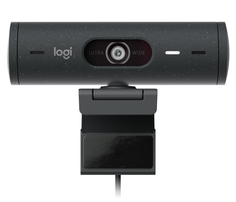 Camera web Logitech Brio 500, Full HD 1080p, RightLight 4, 90 FoV, USB-C, Privacy – Graphite