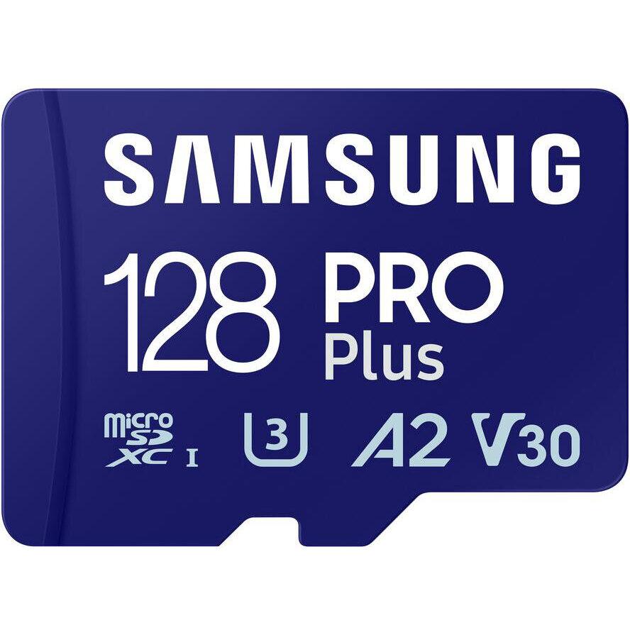 Card de memorie, Samsung, PRO Plus, 128GB, U3, V30, A2, cu adaptor SD