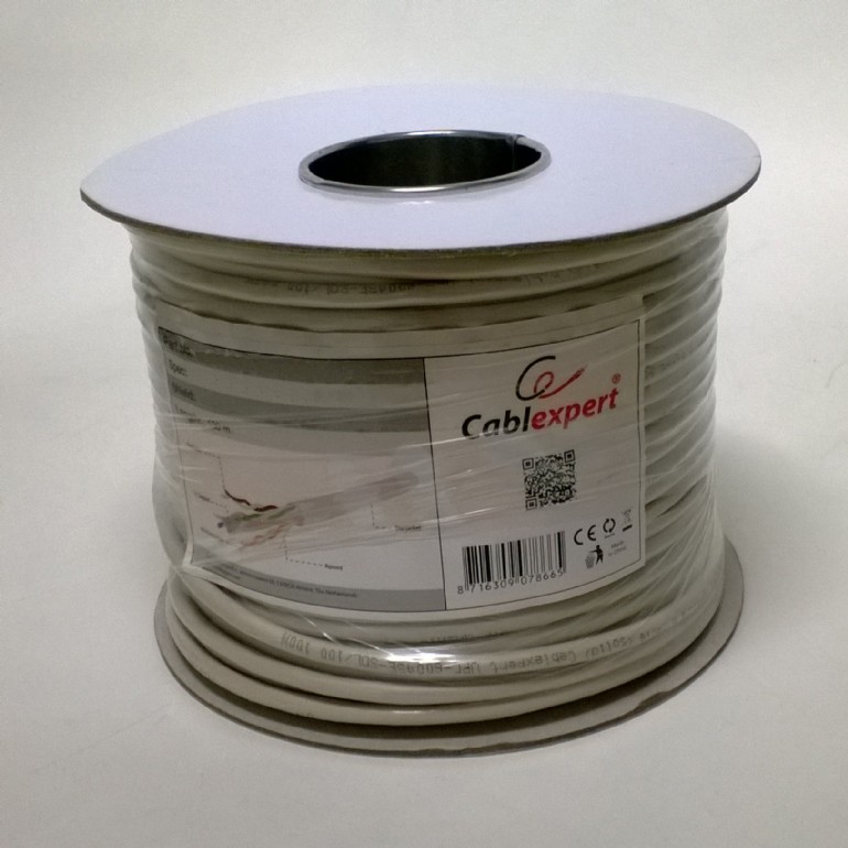 Cablu FTP ecranat , CCA, Cat6, Rola 100m, gri, FPC-6004-SOL/100