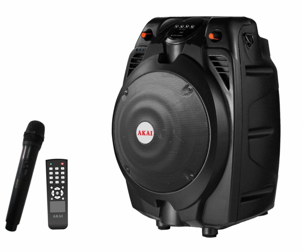 Boxa Portabila Activa Akai SS022A-X6, USB/SD CARD, Negru