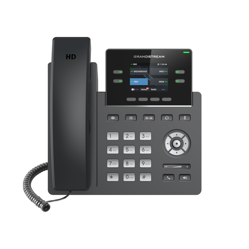 Telefon VoIP Grandstream GRP2612P, 16 taste virtuale, ecran LCD color, suport PoE 5 Telefon VoIP Grandstream GRP2612P, 16 taste virtuale, ecran LCD color, suport PoE - imagine 5