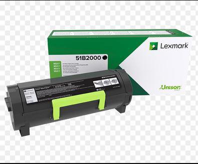 Toner Lexmark 51B2000, Negru