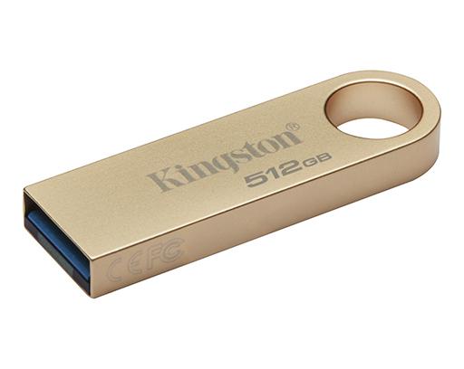 Memorie USB Kingston DataTraveler SE9 G3, 512GB, USB 3.2 Gen1, Metalic, Auriu