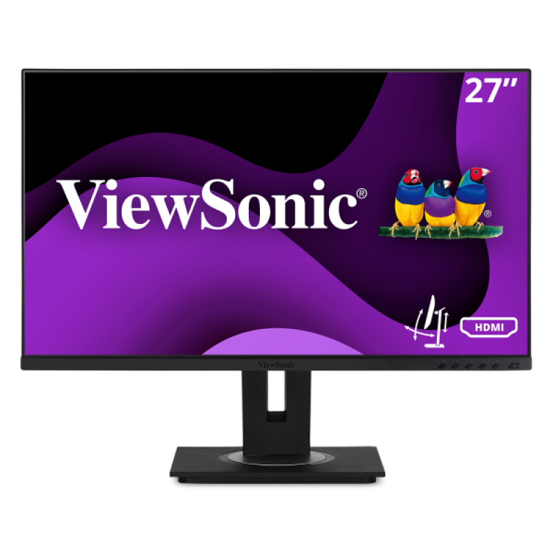 Monitor LED IPS ViewSonic 27″, Full HD,VGA, HDMI, Display Port, Pivot, USB, Negru