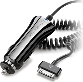 Incarcator auto Cellular Line pentru iPhone 4, Micro USB, Negru