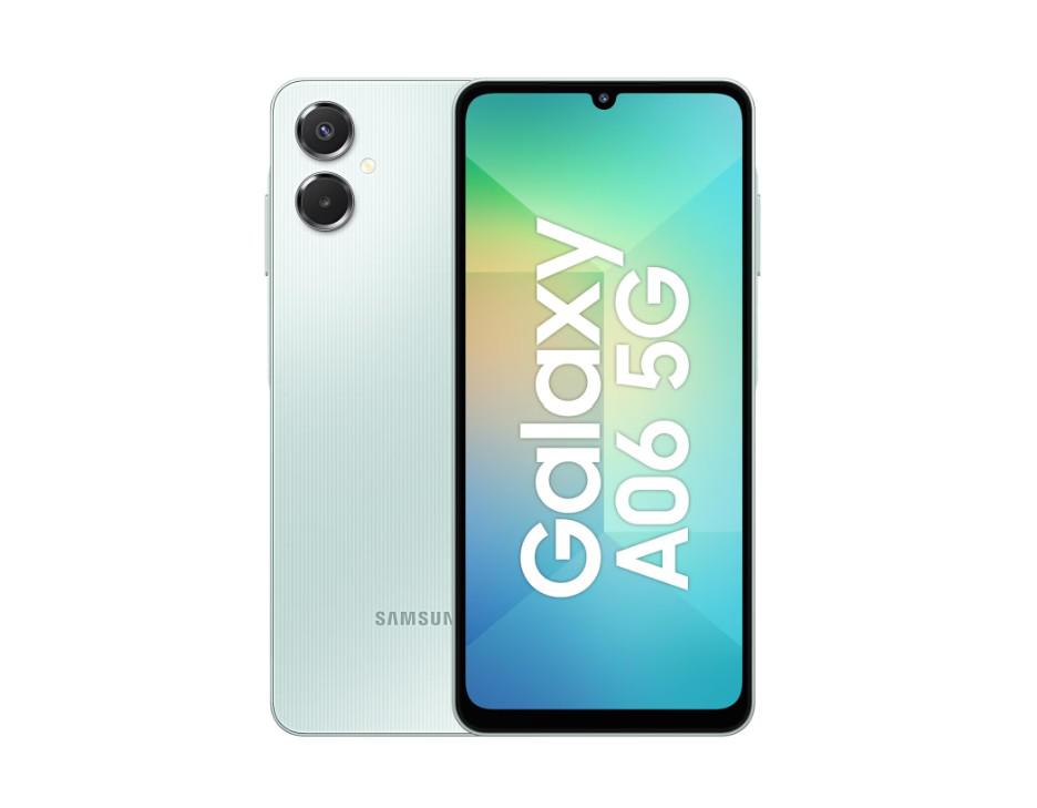 Telefon mobil Samsung Galaxy A06, Dual SIM, 128GB, 6GB RAM, 5G, 6.7 inch, Light Green