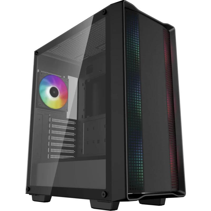 Carcasa DeepCool CC560 ARGB V2, Mid-Tower, fara sursa, ATX negru
