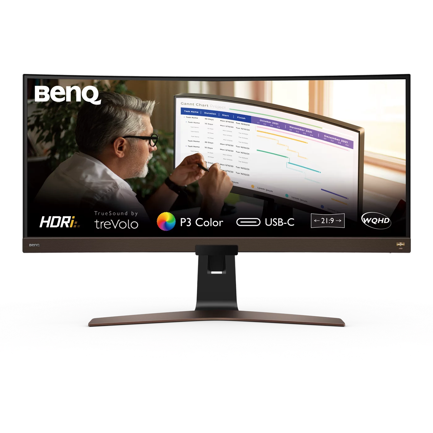 Monitor curbat IPS BenQ EW3880R, 37.5”, WQHD, 21:9, 4 ms, HDR10, USB-C, Negru 1 Monitor curbat IPS BenQ EW3880R, 37.5”, WQHD, 21:9, 4 ms, HDR10, USB-C, Negru