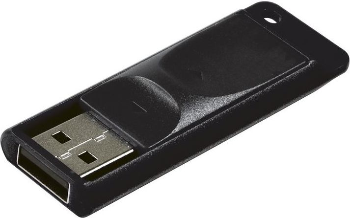 Memorie USB Verbatim Store ‘n’ Go Slider, 64GB, USB 2.0, Negru
