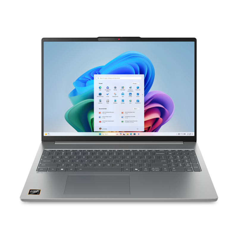 Laptop Lenovo IdeaPad Slim 5 16AHP10 cu procesor AMD Ryzen™ 7 8845HS pana la 5.1GHz, 16″ WUXGA, IPS, 32GB DDR5 RAM, 1TB SSD, AMD Radeon™ 780M Graphics, No OS, Luna Grey