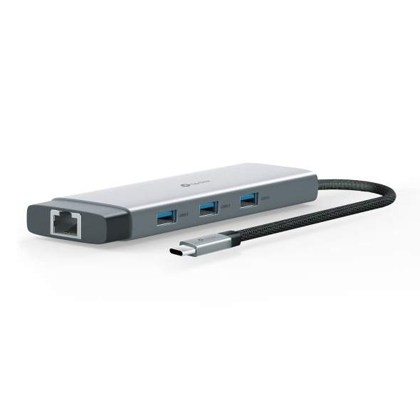 Hub USB Type-C TP-Link UHC, 9-in-1 , 1 x HDMI, 1 x RJ45, 3 x USB 3.0, 1 x USB-C, 1x PD USB-C 100W, cititor de SD si micro SD card, carcasa aluminiu 3 Hub USB Type-C TP-Link UHC, 9-in-1 , 1 x HDMI, 1 x RJ45, 3 x USB 3.0, 1 x USB-C, 1x PD USB-C 100W, cititor de SD si micro SD card, carcasa aluminiu - imagine 3