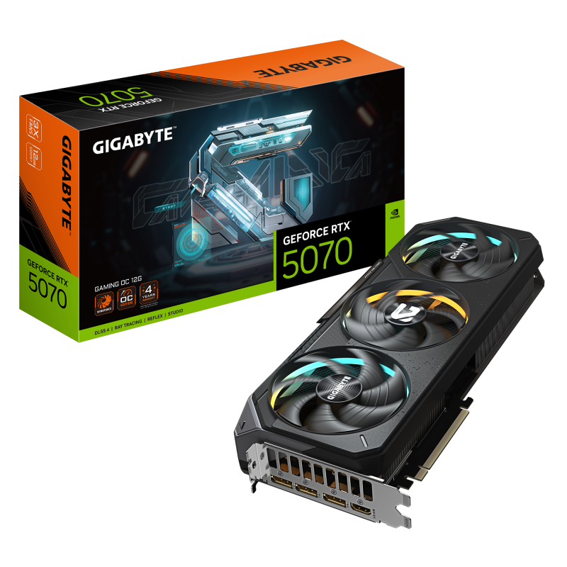 Placa video GIGABYTE GeForce RTX™ 5070 GAMING OC, 12GB GDDR7, 192-bit
