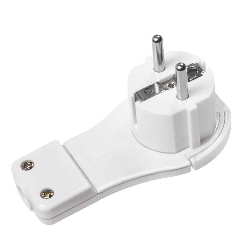 ADAPTOR in unghi drept LOGILINK, conectare prin Schuko (T), 16 A, fara protectie, alb, „LPS228” (timbru verde 0.18 lei)