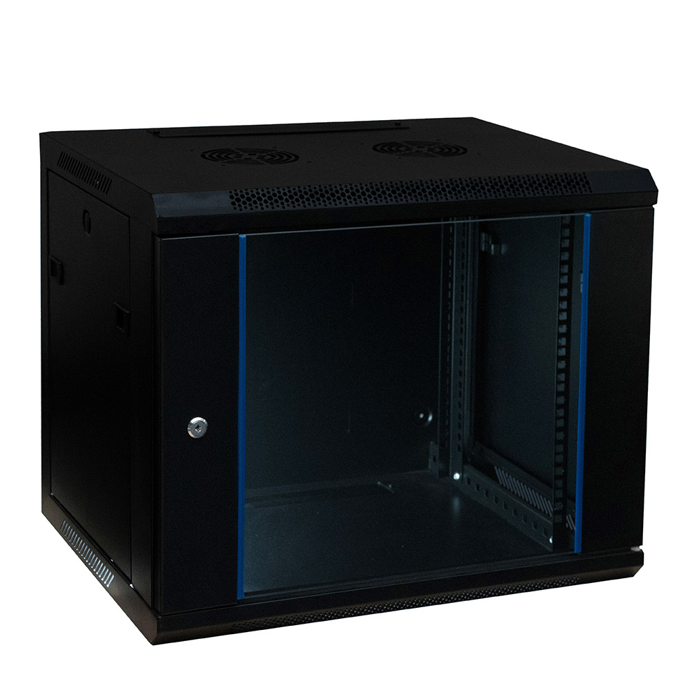 ADEX Wall amount rack12U, 450mm, black, flat packing