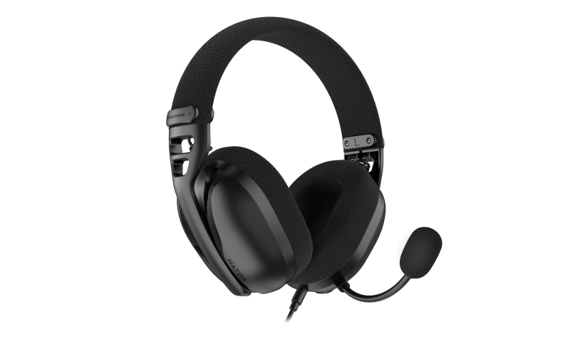 Casti gaming cu fir Hator Hyperpunk 3 USB, material membrana PET, frecventa raspuns 10Hz-44kHz, impendanta 16Ω, conectivitate USB-C/USB-A, Virtual 7.1 Surround Sound, microfon detasabil unidirectional, negru