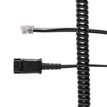 JPL BL-04+P cable for headset with QD connector to RJ9 port of telephones