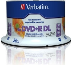 DVD+R Double Layer Verbatim printable, 8.5GB, 8X, spindle 50 buc.