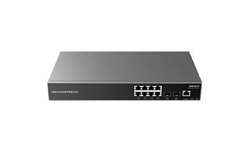 Switch de retea gestionat, Grandstream, GWN7801, Enterprise, 8 porturi Gigabit L2+/2 porturi SFP Gigabit