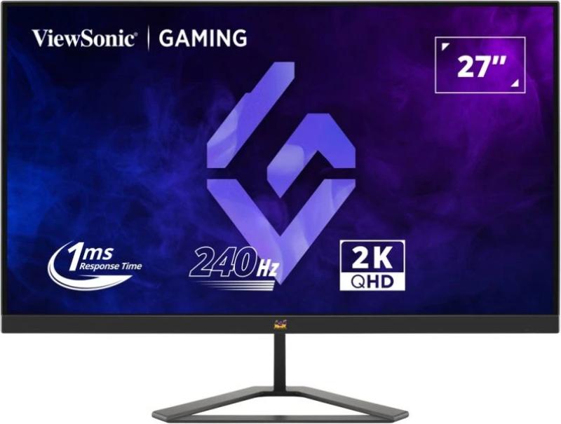 Monitor gaming LED ViewSonic VX2758A-2K-PRO-3, 27”, 240Hz, QHD (2560 x 1440), IPS, Dual HDMI, DisplayPort, HDR10, G-Sync & FreeSync, Negru