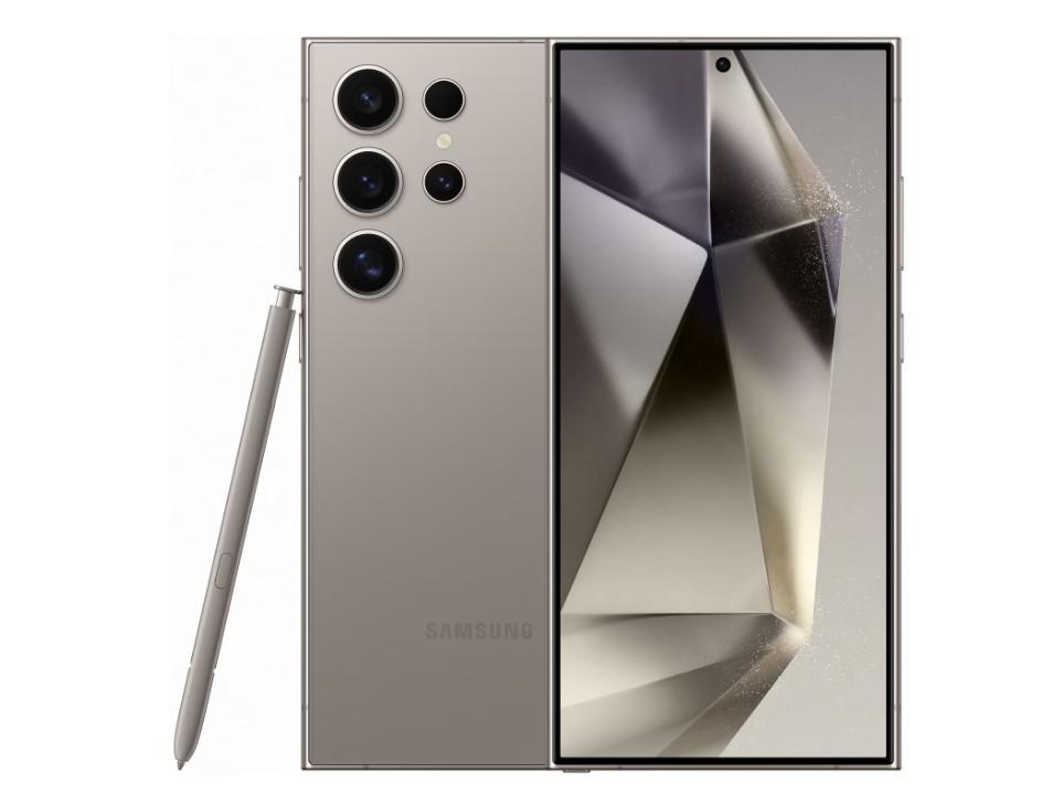 Telefon mobil Samsung Galaxy S24 Ultra, Dual SIM, 12GB RAM, 256GB, 5G, Titanium Gray