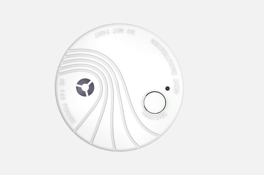 Detector de fum wireless Hikvision DS-PDSMK-S-WE, frecventa operare: 868MHz, criptare: