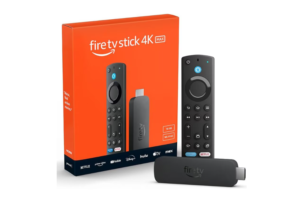 Media player Amazon Fire TV Stick 4K MAX (2023) ,Quad-core, 16GB, Wi-Fi, Negru