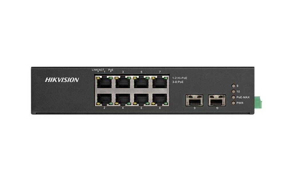 Switch Hikvision DS-3T0510HP-E/HS, 8-Port Gigabit