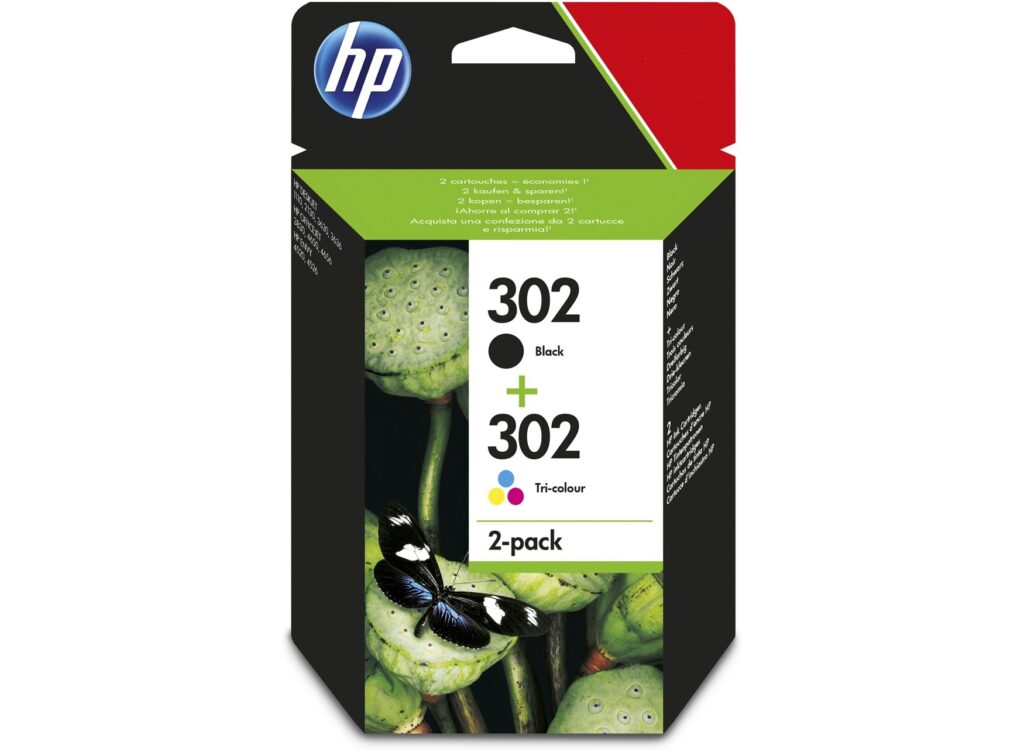 Pachet Cartuse cerneala HP 302 Ink Cartridge Combo 2-Pack X4D37AE