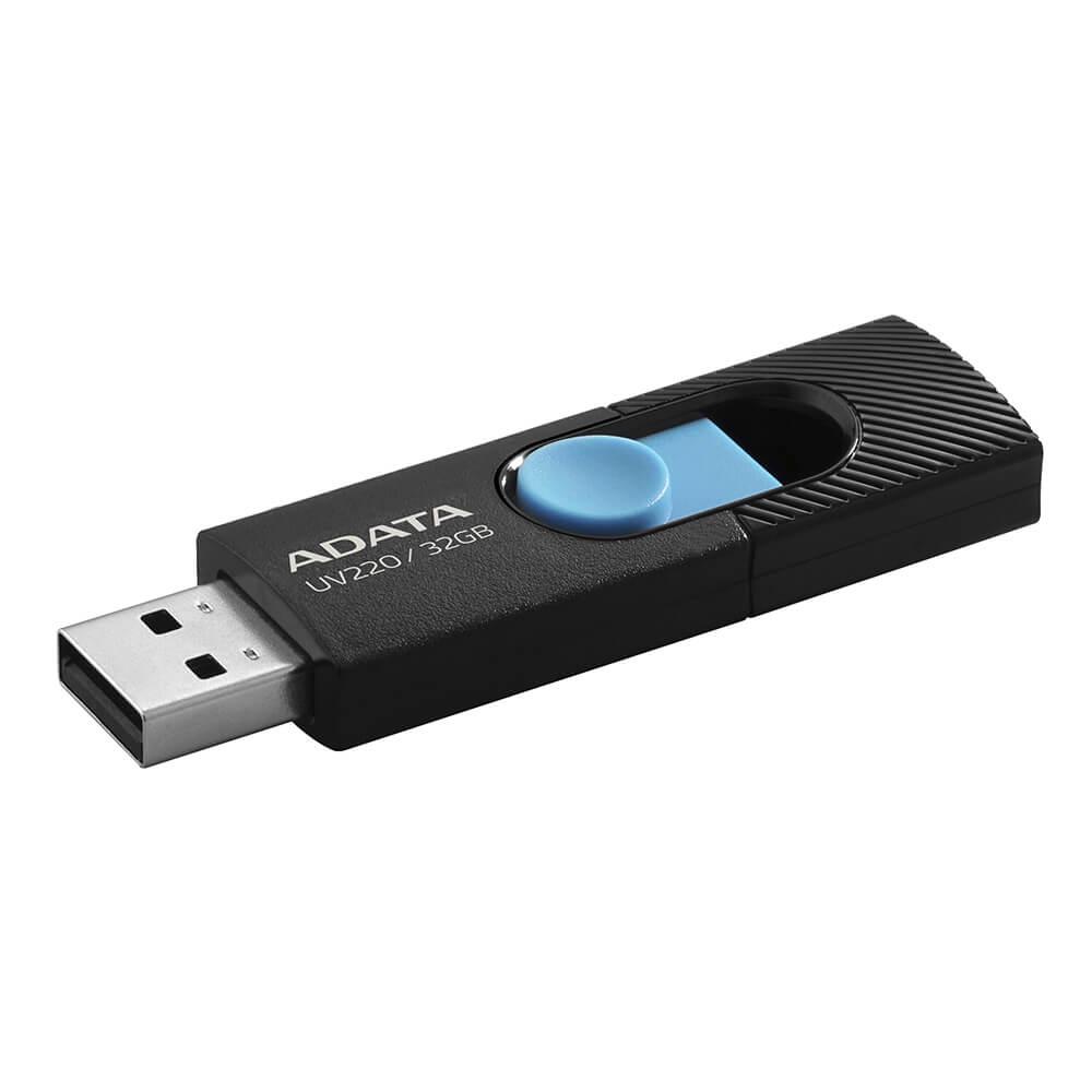 Memorie USB ADATA UV220, 32GB, USB 2.0, Negru/Albastru
