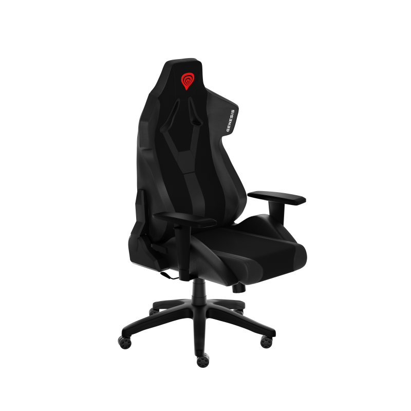 Scaun gaming Genesis Nitro 650 Onyx, Piele ecologica + Textil, reglabil pe inaltime, spatar ajustabil, Negru/Roz