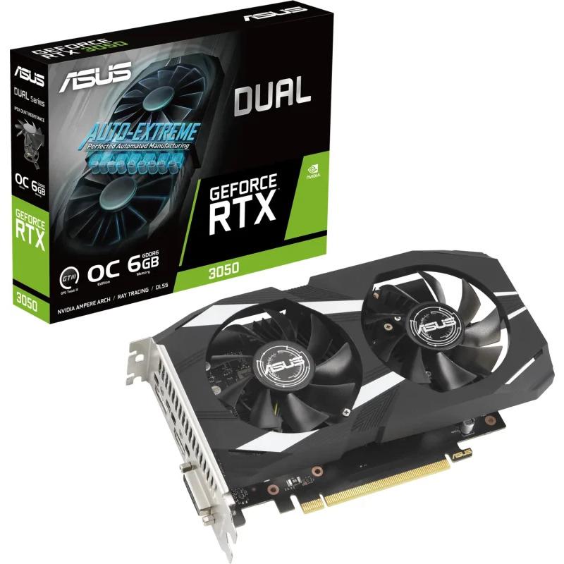 Placa video NVIDIA GeForce RTX 3050 Dual OC 6GB GDDR6 96bit „90YV0K60-M0NA00”