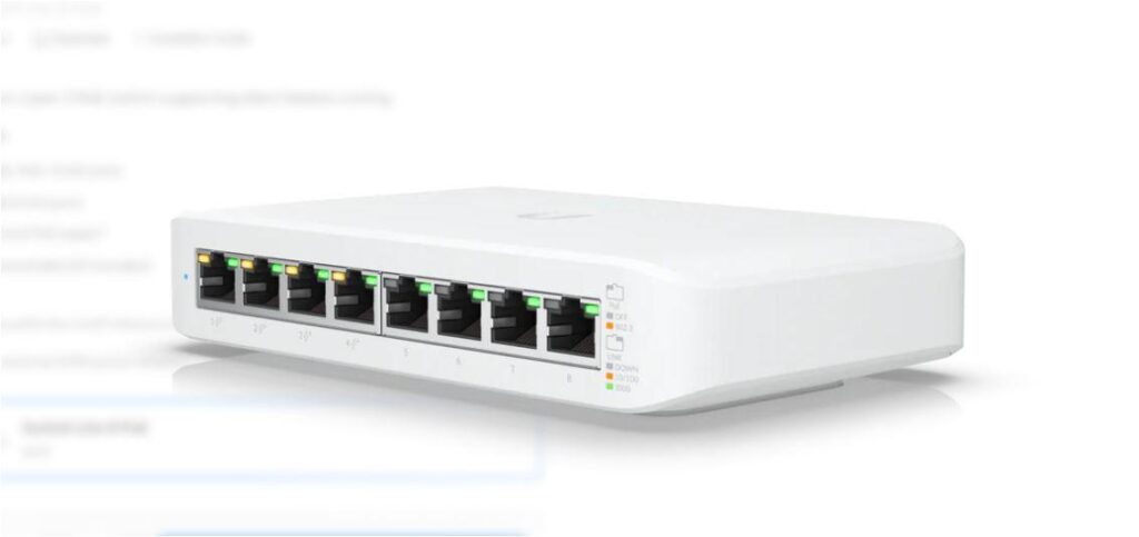 Switch Ubiquiti UniFi Switch Lite 8 PoE USW-LITE-8-POE Gigabit