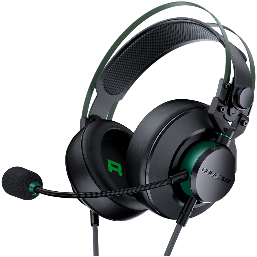 Casti PC Cougar VM40 XB cu fir, jack 3.5 mm, Negru