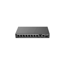 Switch 8 porturi PoE+, 2 porturi GE, 1 port SFP, Gigabit, Cloud Management – Ruijie RG-ES210GS-P