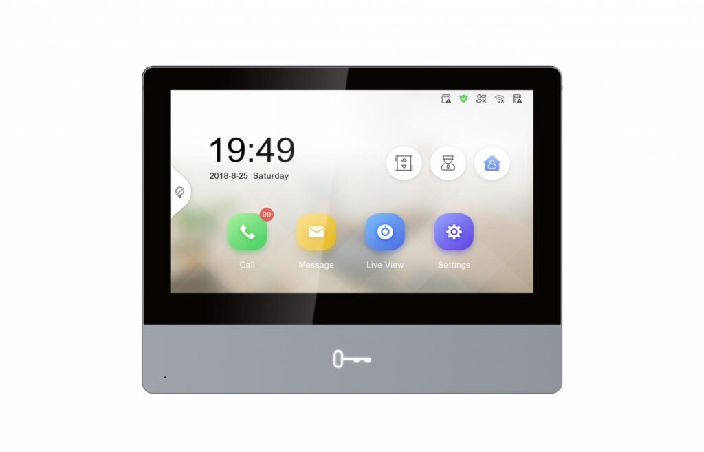 Monitor videointerfon TCP/IP Wireless, Touch Screen IPS-TFT LCD 7inch – HIKVISION DS-KH8350-WTE1