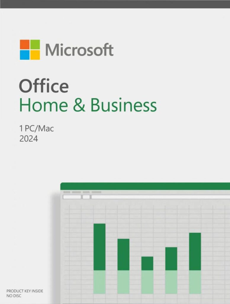 Microsoft Office Home and Business 2024, Engleza, 1 utilizator, licenta permanenta, platforma Windows/MacOS, retail