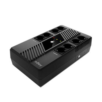 UPS nJoy Token 600, 600VA/360W, 8 Prize Schuko cu protectie, HID USB port, Management, Repornire Automata, AVR