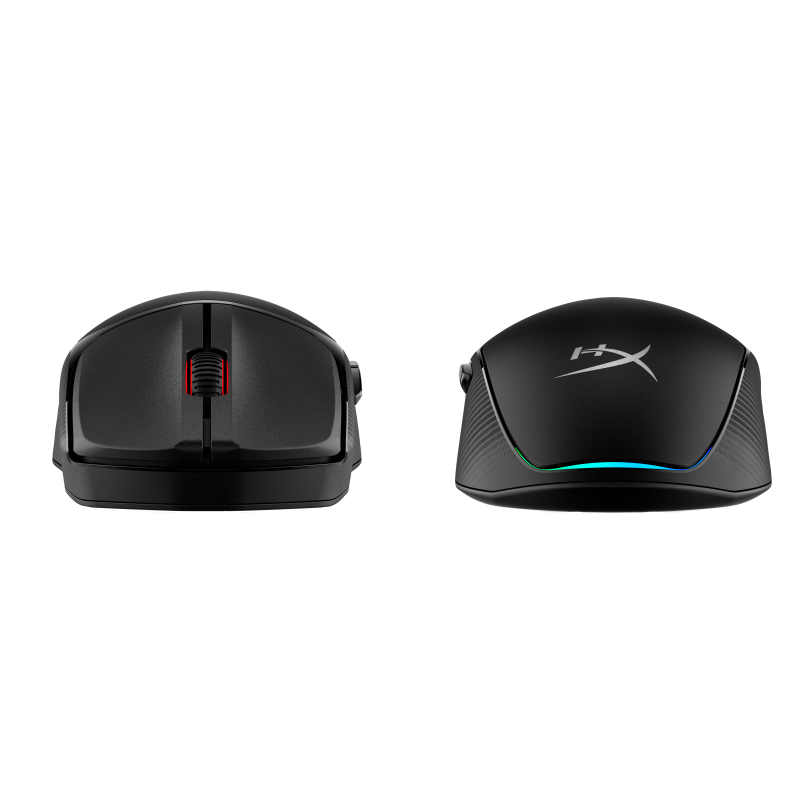 Mouse gaming wireless HyperX Pulsefire Fuse, 12000 DPI, ultrausor (75g), 2.4GHz/Bluetooth 5.1, RGB, 6 butoane, software NGENUITY, PTFE skates, negru