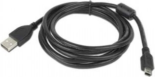 Cablu alimentare si date Gembird, USB 2.0 (T) la Mini-USB 2.0 (T), 1.8m, conectori auriti, Negru, CCF-USB2-AM5P-6