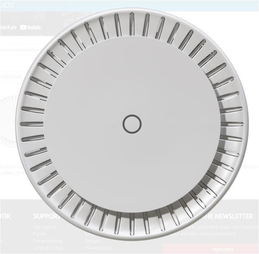 Access Point Wireless cAP AX cAPGi-5HaxD2HaxD, 2.4/5 GHz, PoE in, PoE оut 6 Access Point Wireless cAP AX cAPGi-5HaxD2HaxD, 2.4/5 GHz, PoE in, PoE оut - imagine 6