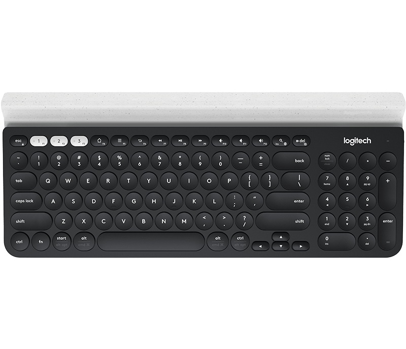 Tastatura wireless multi-device Logitech® K780, layout US INTL, Negru