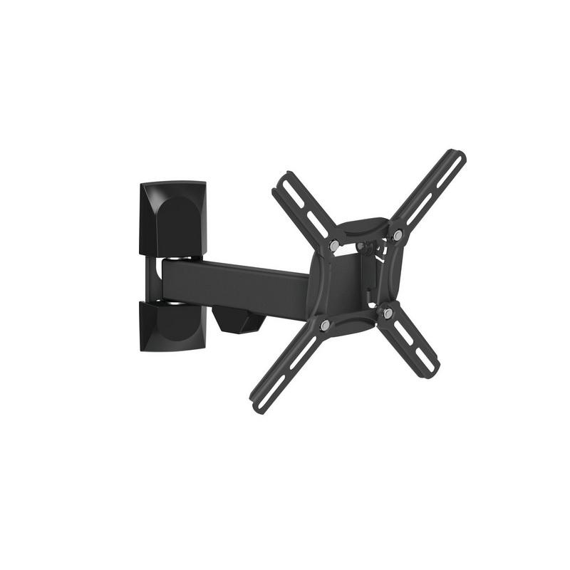 Suport TV Plat/ Curbat de perete Barkan 2300.B, reglabil, 19″-39″, 25 Kg, Negru
