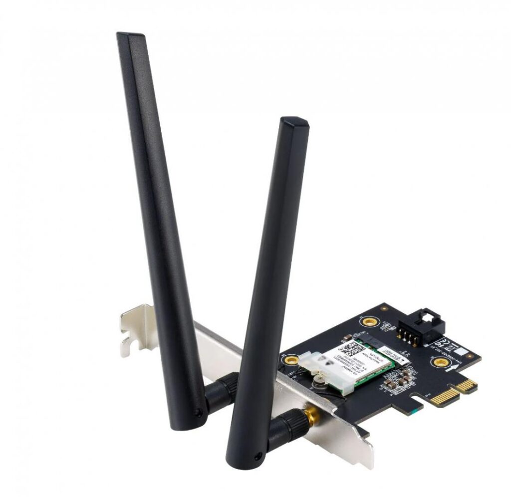 Placa de retea ASUS PCE-AXE5400, AXE5400, Wi-Fi 6E, Bluetooth® 5.2